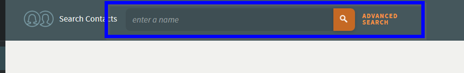 Search for contacts in the top bar.